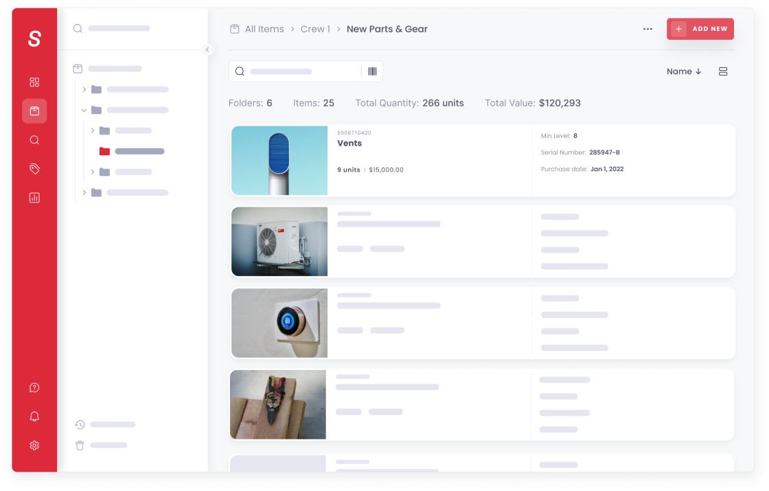 HVAC Inventory Management Software Sortly