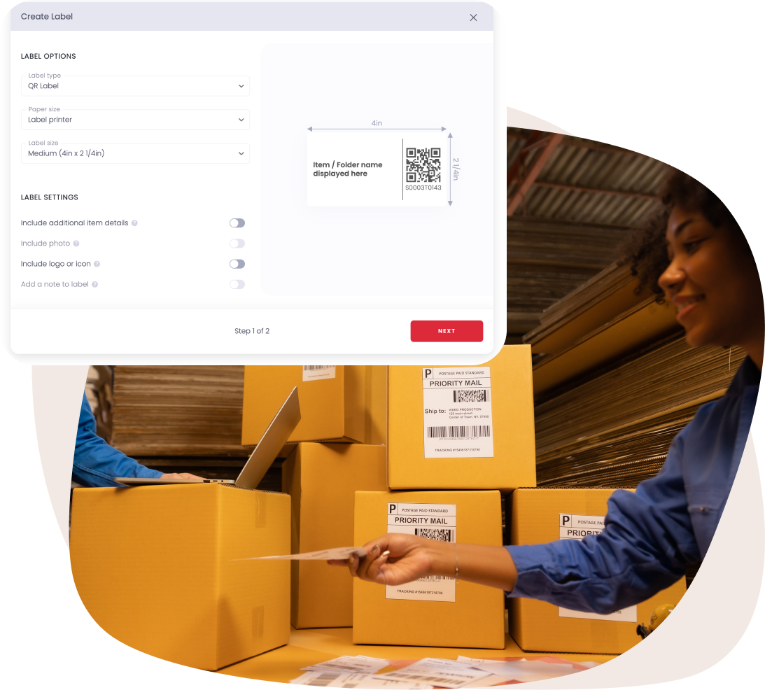 Qr coding features sortly