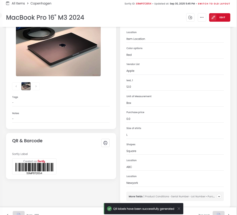 After implementing barcode inventory software, inventoried items can be tracked.